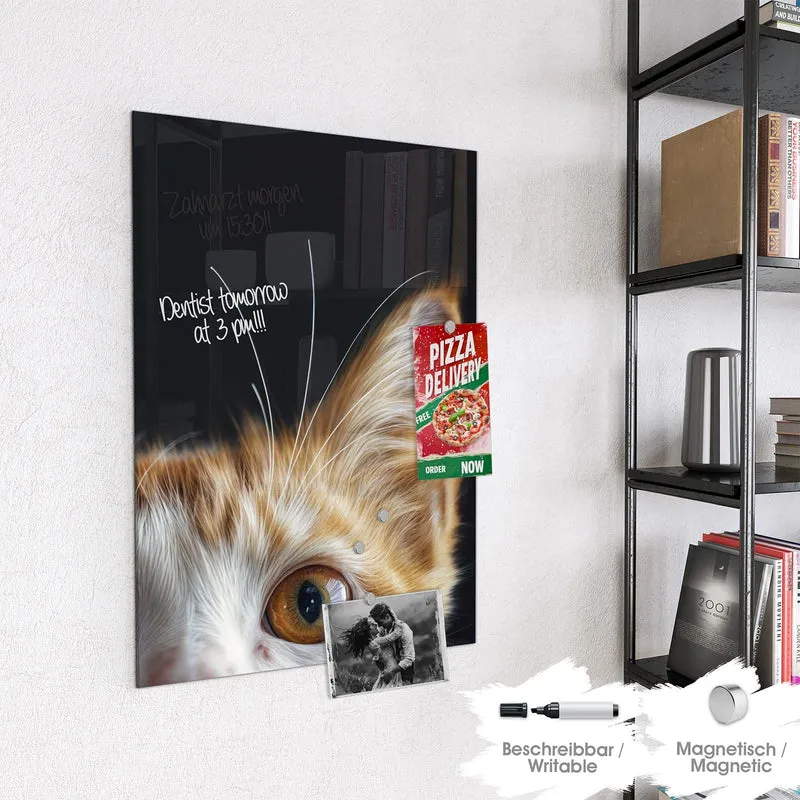 Magnettafel - Katze mit Bernsteinaugen
