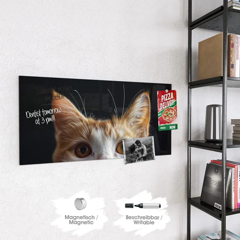 Magnettafel - Katze mit Bernsteinaugen