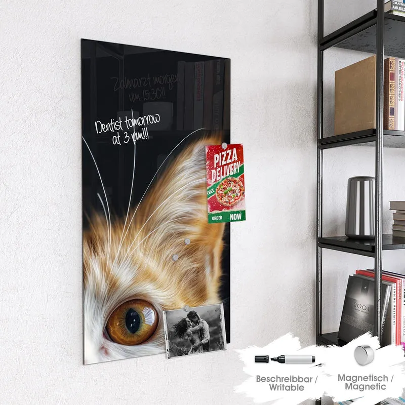 Magnettafel - Katze mit Bernsteinaugen