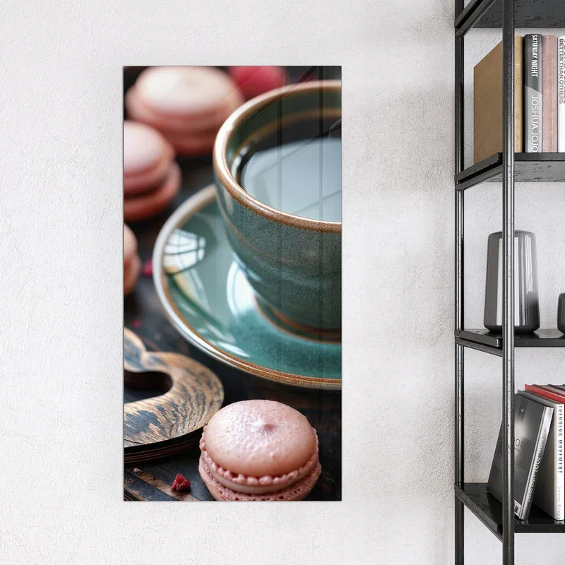 Magnettafel - Kaffee mit Macarons