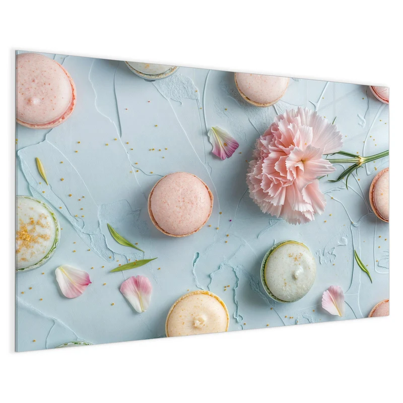 Magnettafel - Macarons mit Nelke