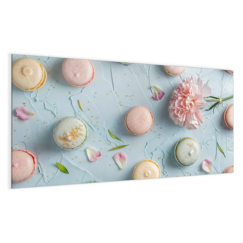 Magnettafel - Macarons mit Nelke