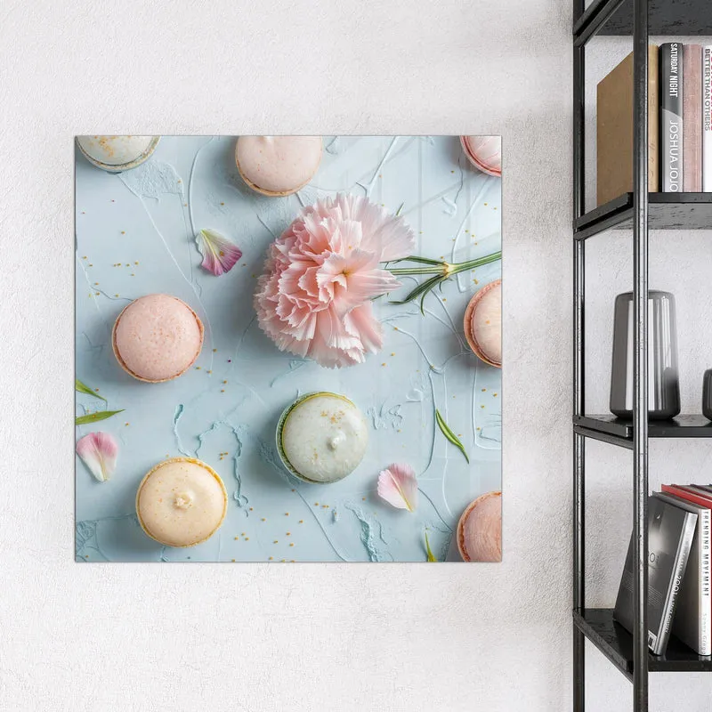 Magnettafel - Macarons mit Nelke