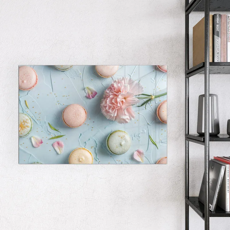 Magnettafel - Macarons mit Nelke
