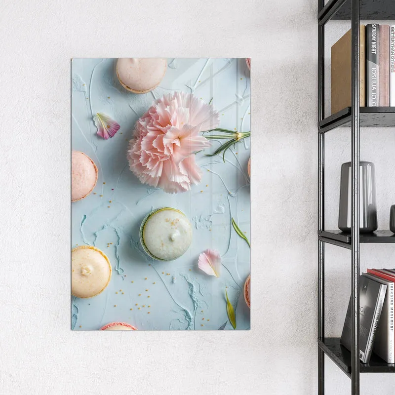 Magnettafel - Macarons mit Nelke
