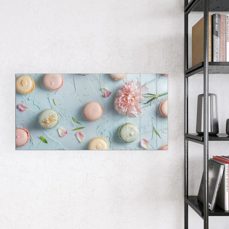Magnettafel - Macarons mit Nelke