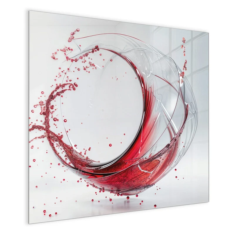 Magnettafel - Wirbelnder Rotwein