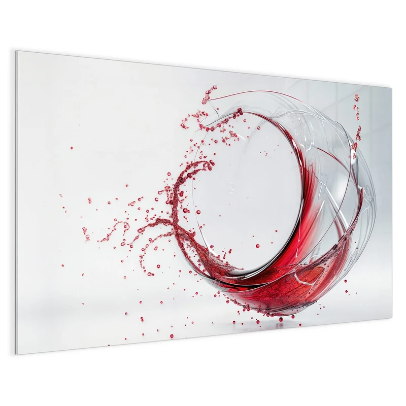 Magnettafel - Wirbelnder Rotwein
