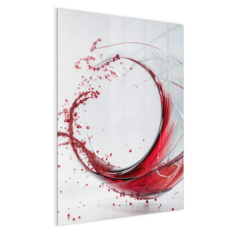 Magnettafel - Wirbelnder Rotwein