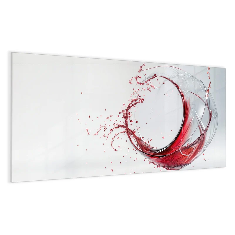 Magnettafel - Wirbelnder Rotwein