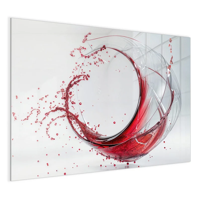 Magnettafel - Wirbelnder Rotwein