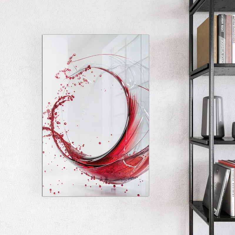 Magnettafel - Wirbelnder Rotwein