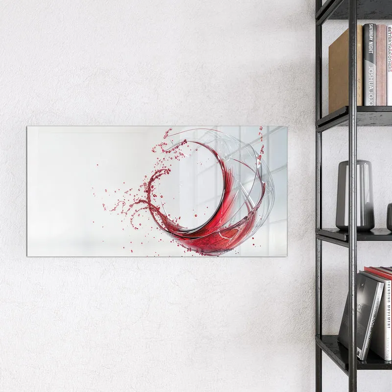 Magnettafel - Wirbelnder Rotwein