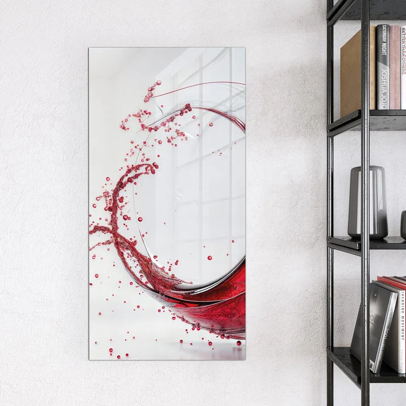 Magnettafel - Wirbelnder Rotwein