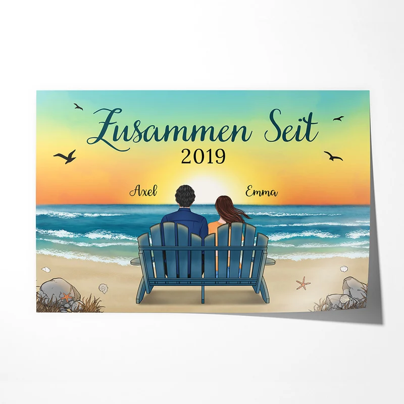 Zusammen Seit - Personalisierte Geschenke | Poster für Paare/Pärchen