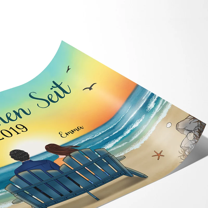 Zusammen Seit - Personalisierte Geschenke | Poster für Paare/Pärchen