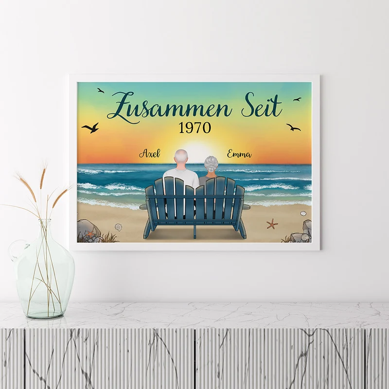 Zusammen Seit - Personalisierte Geschenke | Poster für Paare/Pärchen