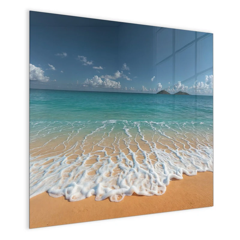 Magnettafel - Brandung vor Inseln