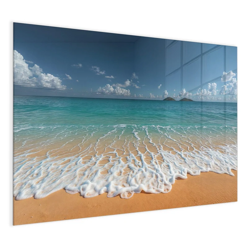 Magnettafel - Brandung vor Inseln