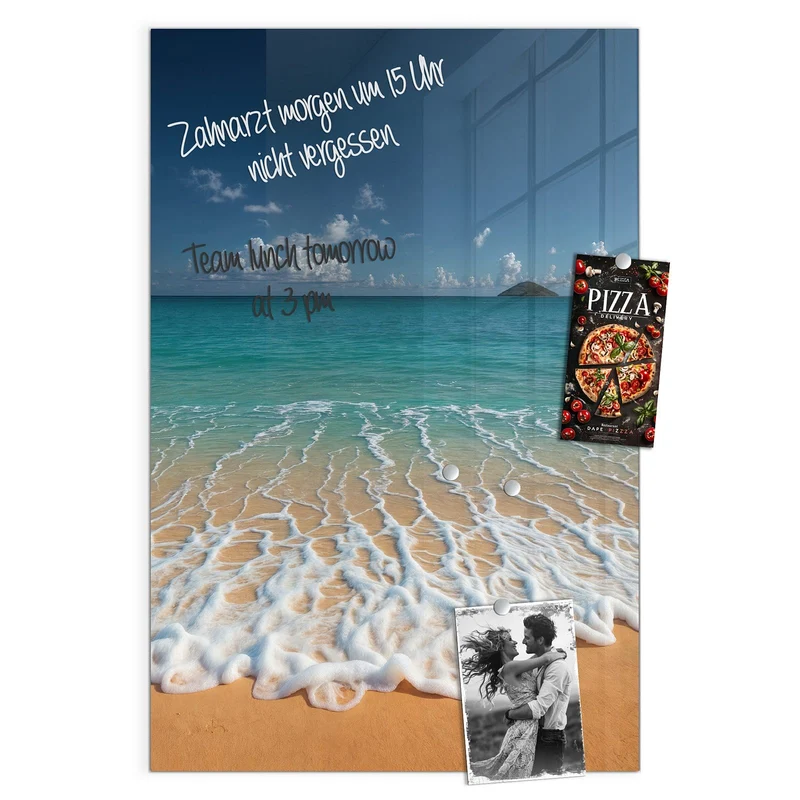 Magnettafel - Brandung vor Inseln