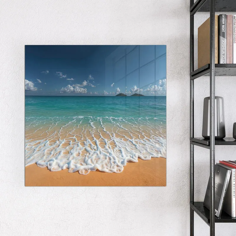 Magnettafel - Brandung vor Inseln