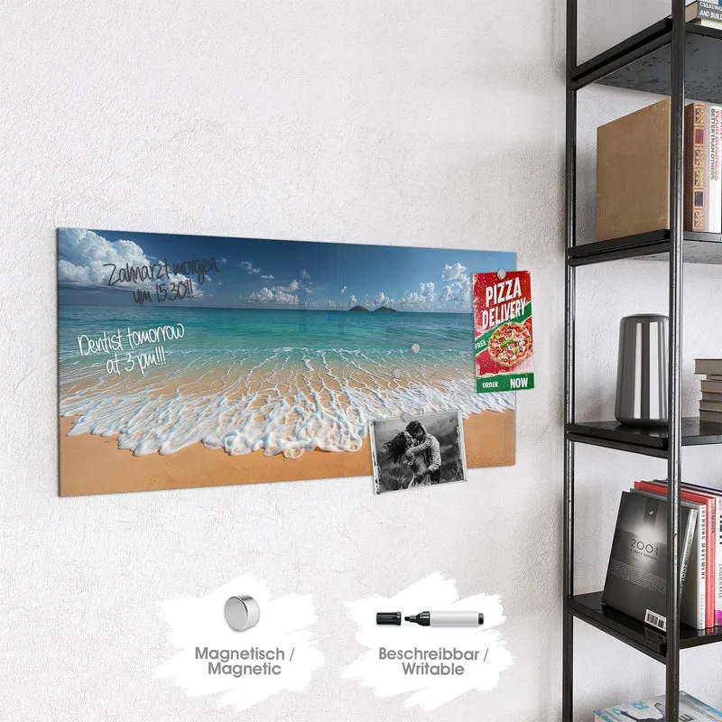 Magnettafel - Brandung vor Inseln
