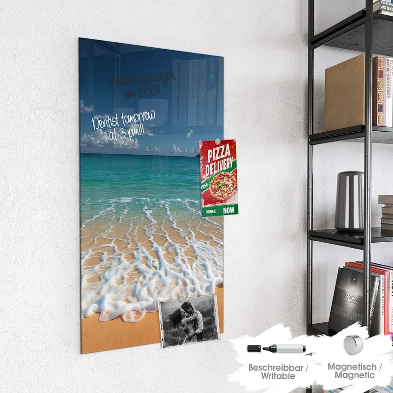 Magnettafel - Brandung vor Inseln