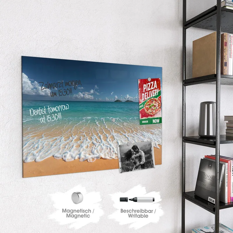 Magnettafel - Brandung vor Inseln