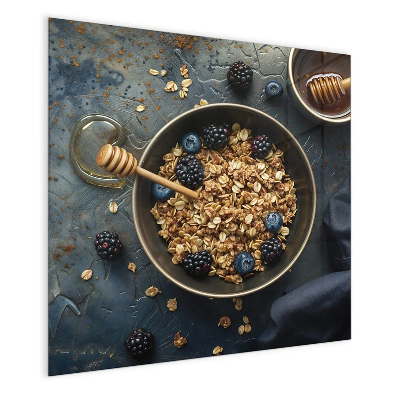 Magnettafel - Müsli mit Beeren