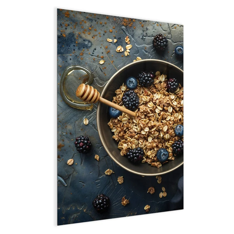 Magnettafel - Müsli mit Beeren