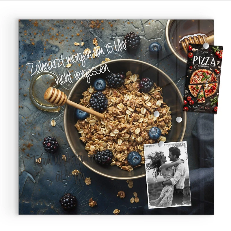 Magnettafel - Müsli mit Beeren