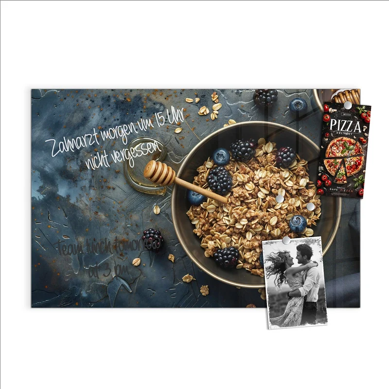 Magnettafel - Müsli mit Beeren