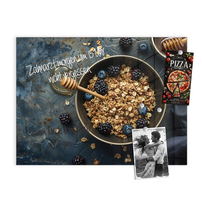 Magnettafel - Müsli mit Beeren