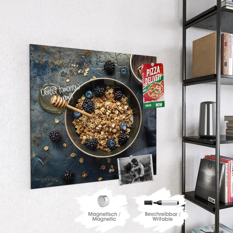Magnettafel - Müsli mit Beeren