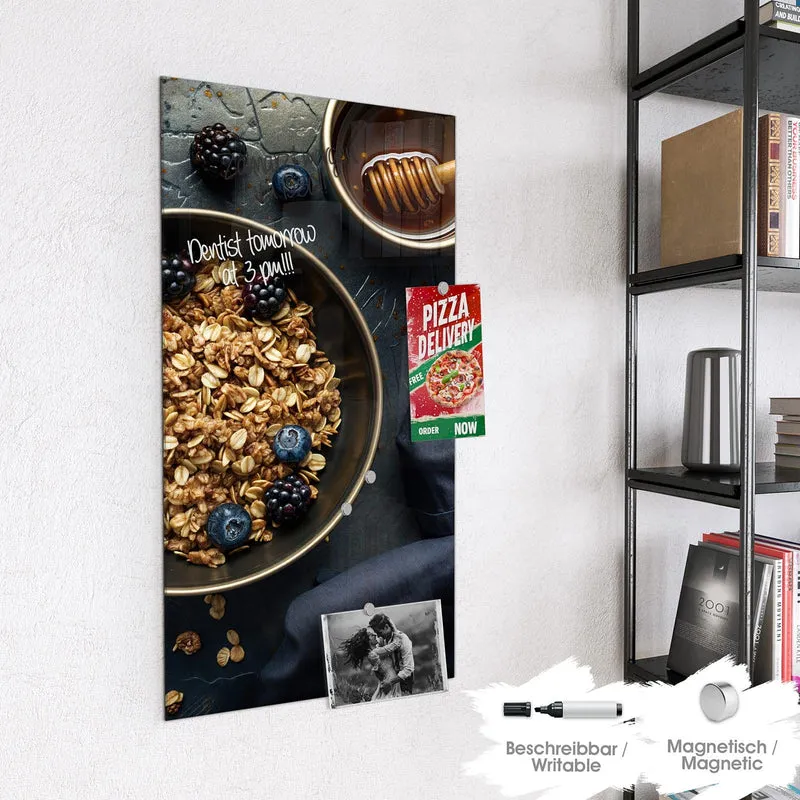 Magnettafel - Müsli mit Beeren