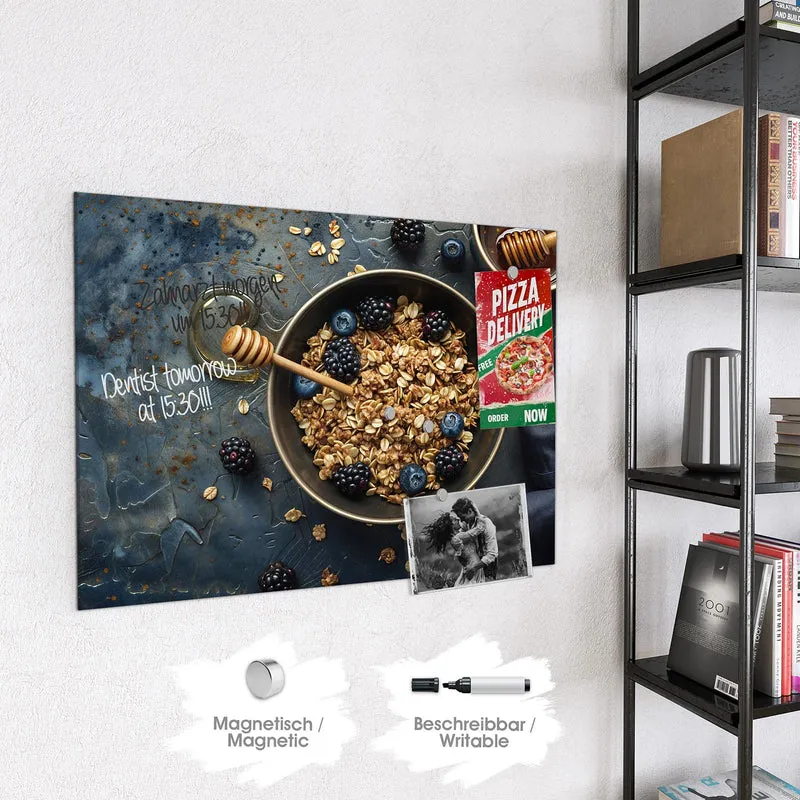 Magnettafel - Müsli mit Beeren