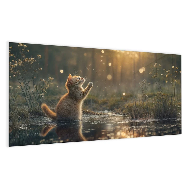 Magnettafel - Kätzchen im Gegenlicht
