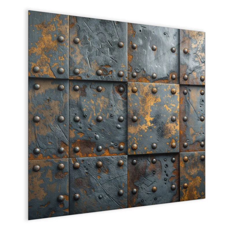 Magnettafel - Rostige Eisenplatten