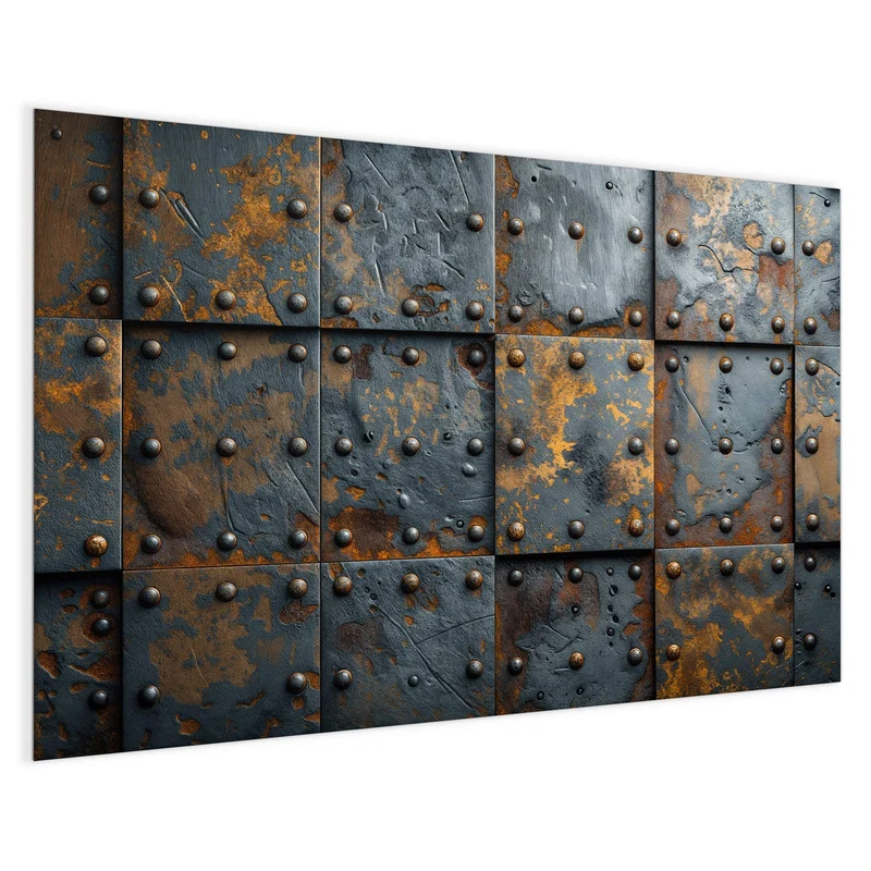 Magnettafel - Rostige Eisenplatten