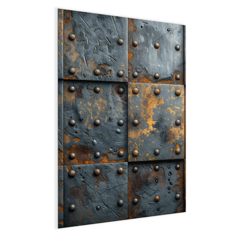 Magnettafel - Rostige Eisenplatten