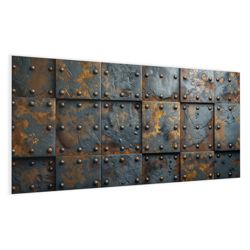 Magnettafel - Rostige Eisenplatten