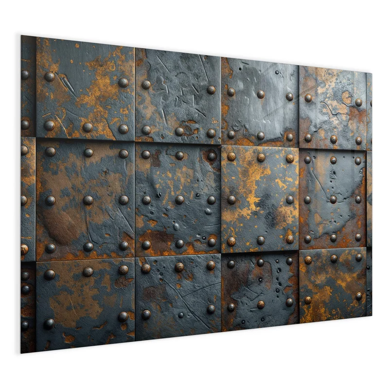 Magnettafel - Rostige Eisenplatten