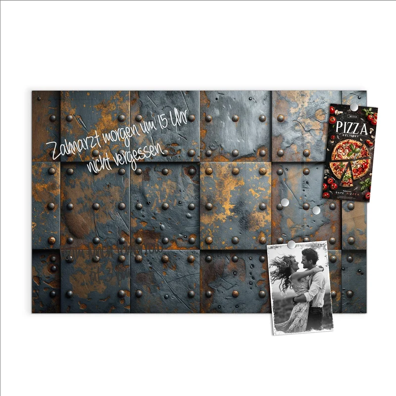 Magnettafel - Rostige Eisenplatten