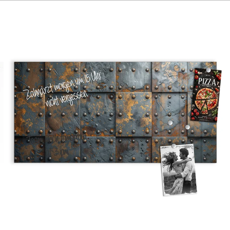 Magnettafel - Rostige Eisenplatten