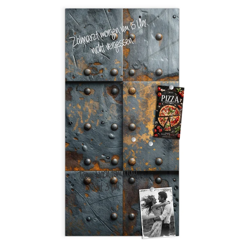 Magnettafel - Rostige Eisenplatten