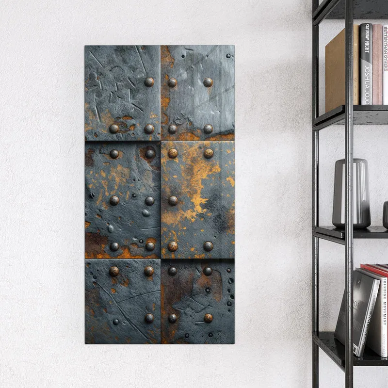 Magnettafel - Rostige Eisenplatten