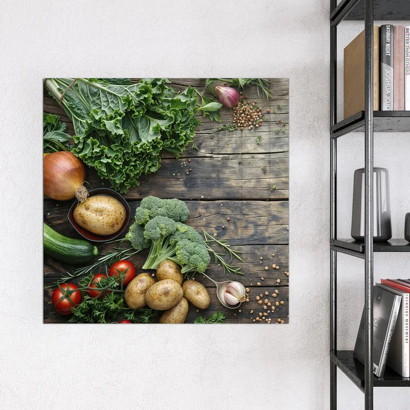 Magnettafel - Brokkoli und Grünkohl