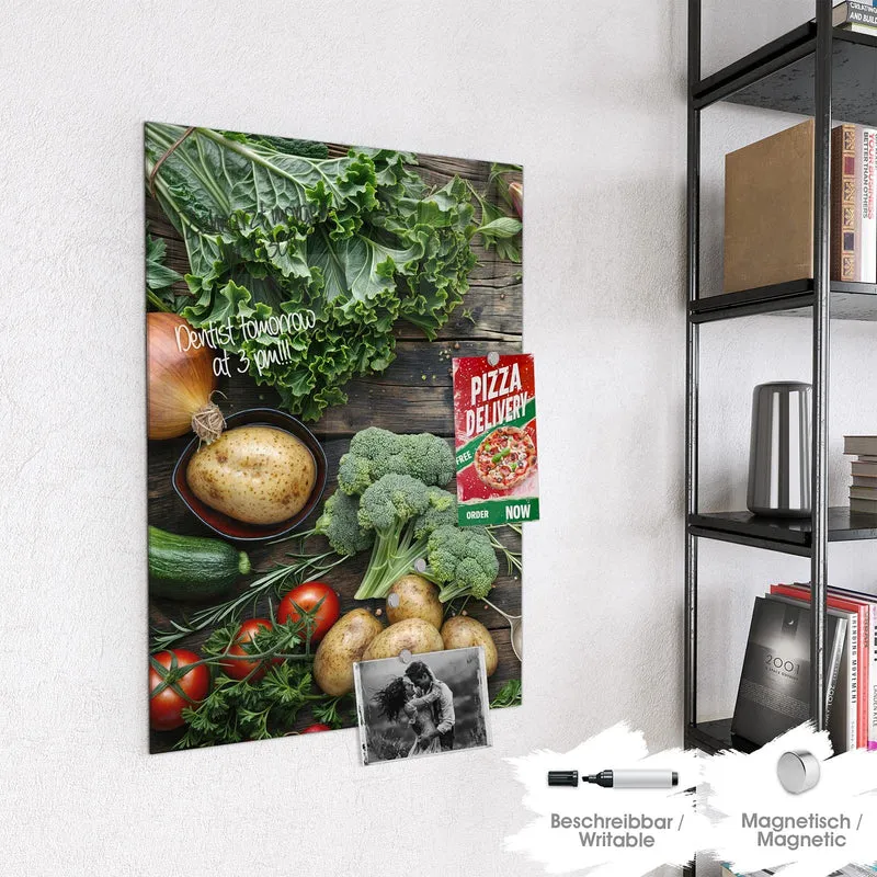 Magnettafel - Brokkoli und Grünkohl