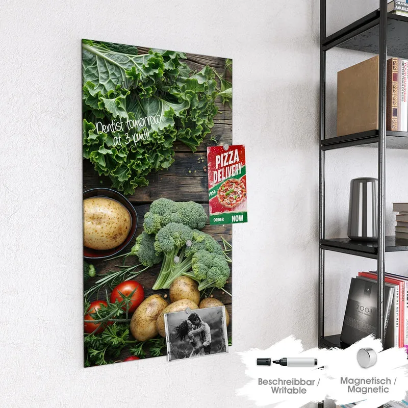 Magnettafel - Brokkoli und Grünkohl