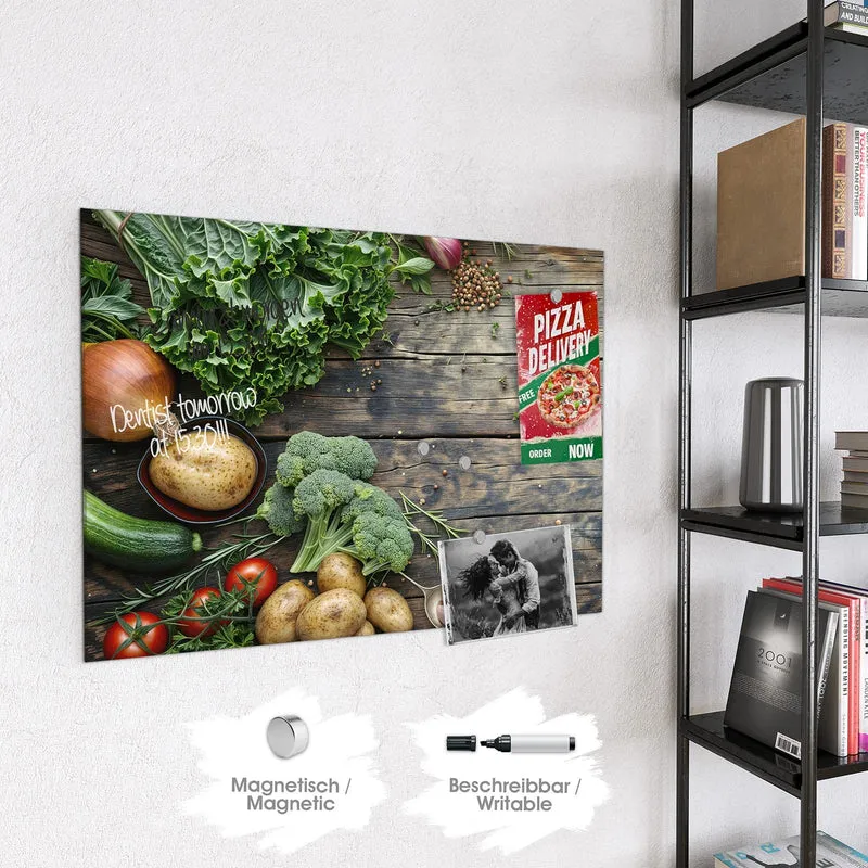 Magnettafel - Brokkoli und Grünkohl